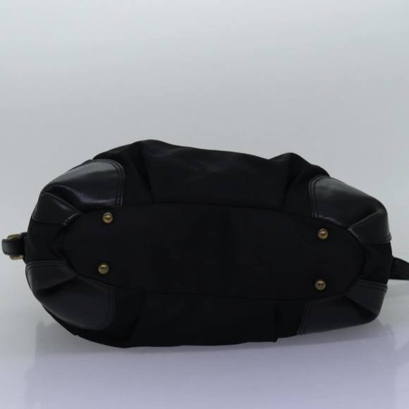 BURBERRY Blue Label Tote Bag Nylon Black Auth bs14565 - Picture 5 of 16